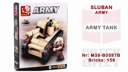 [Sluban] Tank Speedbuild (Army Series M38-B0587B)