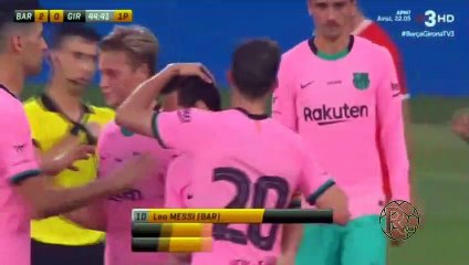 Gol Messi - Barcelona vs Girona Amistoso 2020