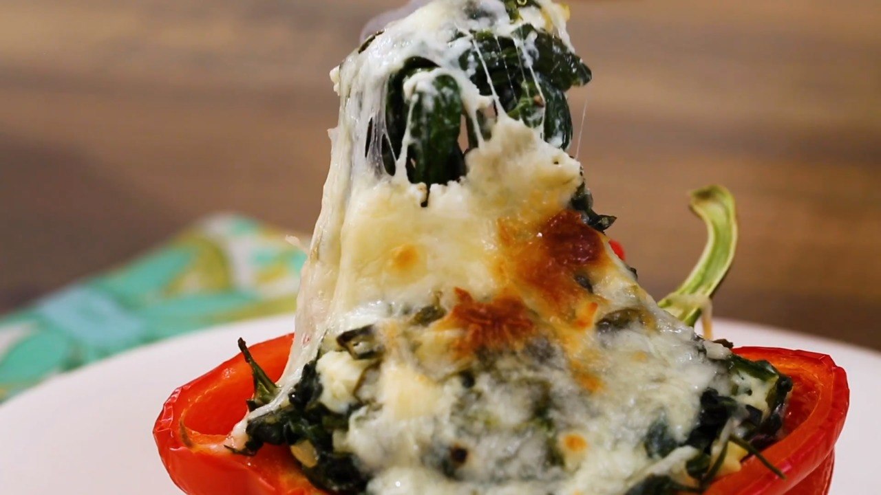 Spanakopita Stuffed Peppers