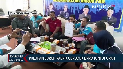Puluhan Buruh Pabrik Geruduk DPRD Tuntut Upah