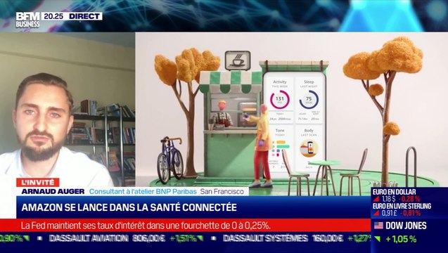 Arnaud Auger (BNP Paribas) : Amazon se lance dans la santé connectée - 16/09