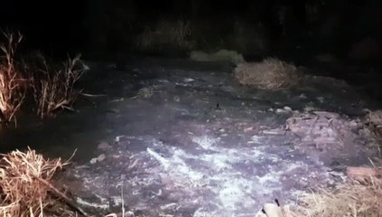 Área de vegetação pega fogo na Rua Veneza