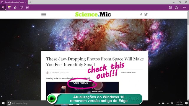 Atualizações do Windows 10 removem versão antiga do Edge