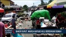 Banjir Kapuas Hulu Mulai Surut, Warga Bersihkan Rumah