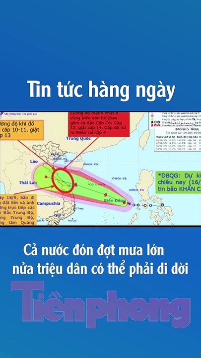 Cả nước đón đợt mưa lớn, nửa triệu dân có thể phải di dời