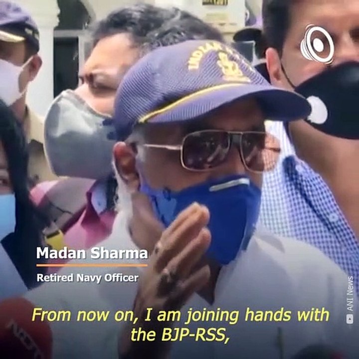 "From now on, I am with the BJP-RSS": Navy veteran Madan Sharma.