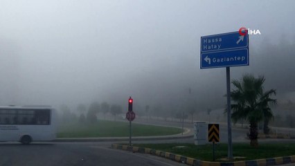 Kilis'te yoğun sis etkili oldu