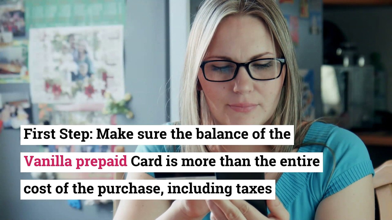 How To Use A Vanilla Prepaid Online video Dailymotion