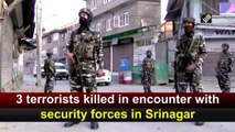 3 terrorists killed in encounter with security forces in Srinagar