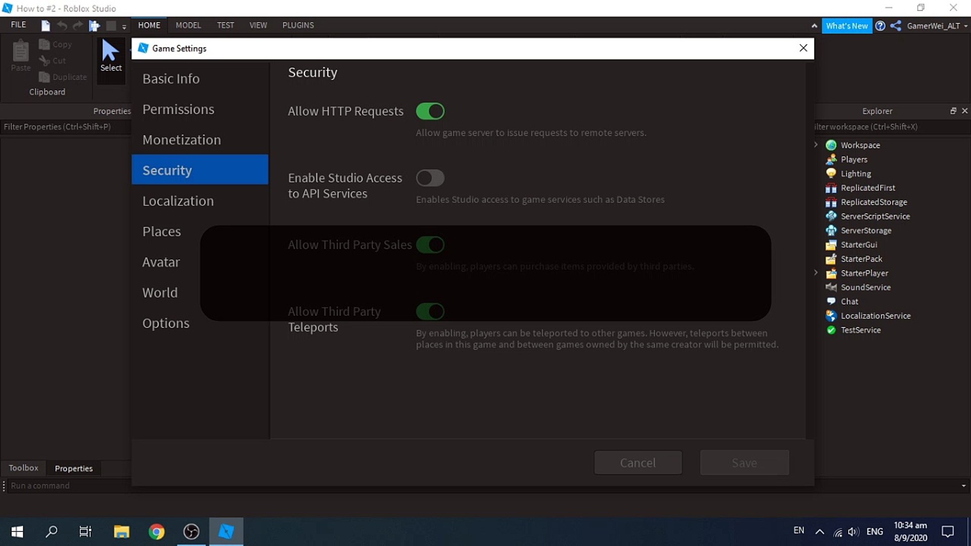 ⁣Roblox Studio Game Settings Frozen? (How to Fix Guide)