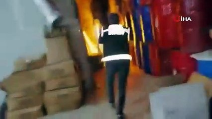 Kenevir üretim çiftliğine dönüştürülen fabrika binasına gece yarısı operasyonu