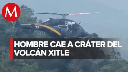 Rescatan a hombre que cayó a un cráter del volcán Xitle en Tlalpan
