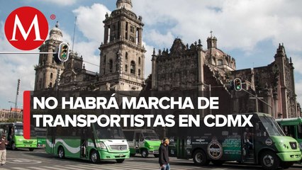 Cancelan marcha de transportistas programada para jueves en CdMx