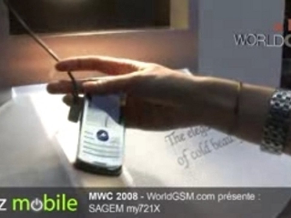 MWC 2008 SAGEM my721X WORLDGSM