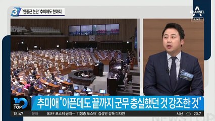 ‘안중근 논란’ 추미애도 한마디