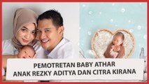 Gaya Gemas Baby Athar Anak Rezky Aditya dan Citra Kirana saat Newborn Photoshoot