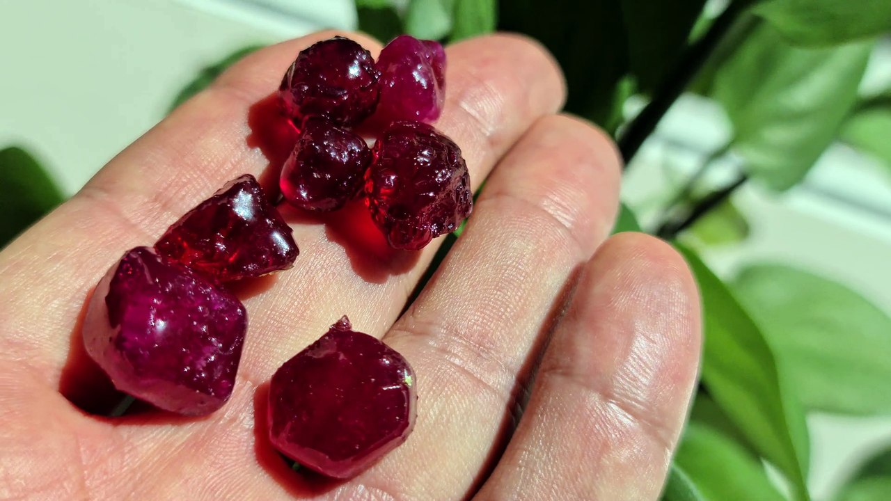 Glass filled ruby