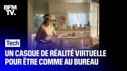 Ce casque de réalité virtuelle vous permet de vous immerger dans votre bureau