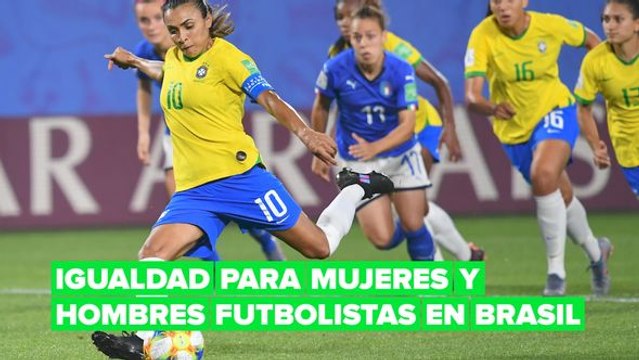 Brasil pagará lo mismo a la selección femenina y masculina de fútbol