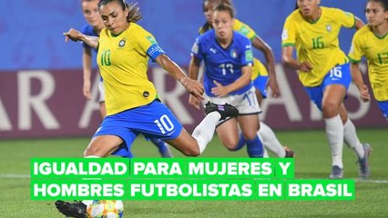 Brasil pagará lo mismo a la selección femenina y masculina de fútbol