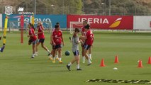 Entrenamiento de la selección española femenina