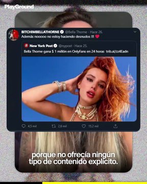 La polémica de Bella Thorne con OnlyFans