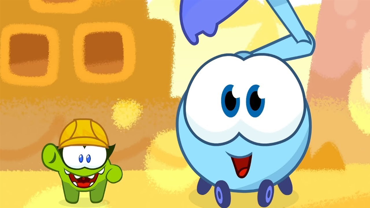 Om Nom Stories: Nibble Nom - Sandbox Builders - Funny cartoons for kids