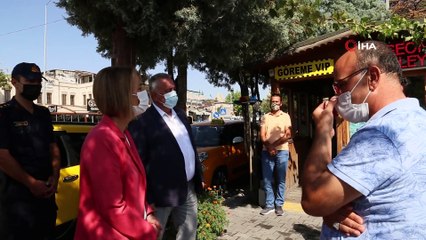 Vali Becel, Göreme’de korona virüs denetimlerine katıldı