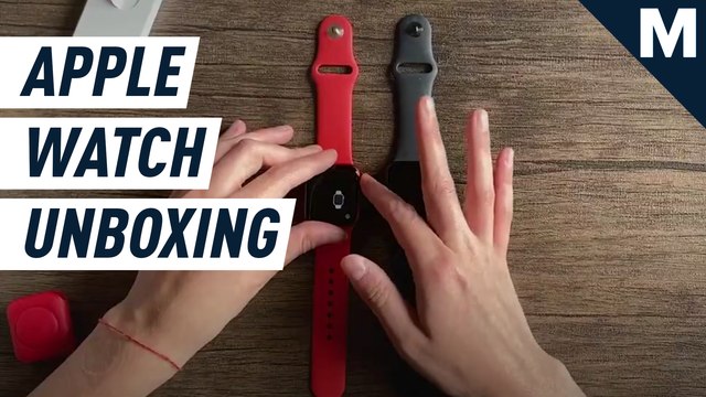 Unboxing the Series 6 Apple Watch