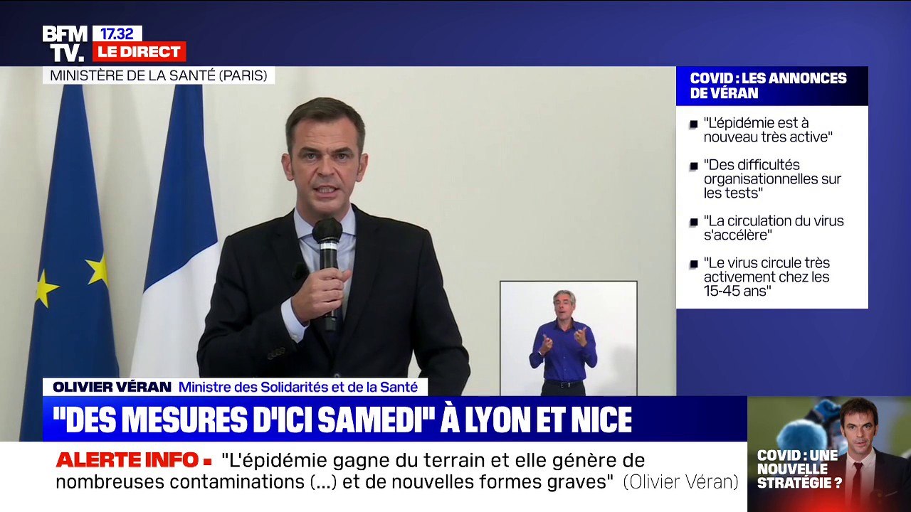 Olivier Véran: "Les tests antigéniques pourraient devenir demain un complément utile, notamment dans les stratégies de dépistage"