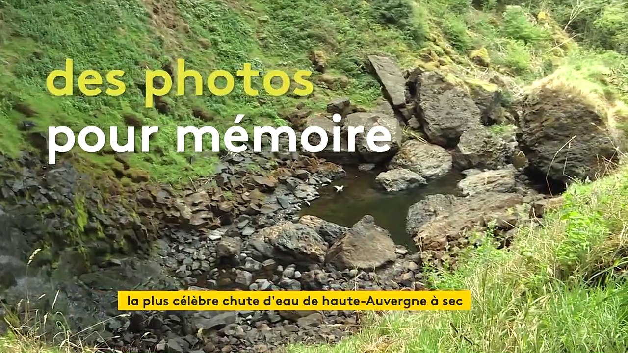 Sécheresse : la plus célèbre cascade d'Auvergne est à sec