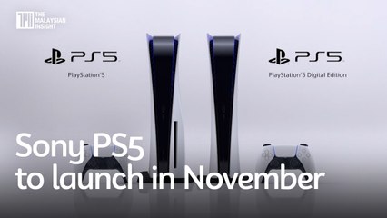 Sony PS5 to launch in November