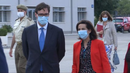 Скачать видео: Illa y Robles conocen el trabajo que realiza la Unidad de Vigilancia Epidemiológica de la UME