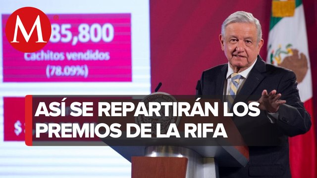 Insabi recibirá 24 'cachitos' premiados en sorteo del avión