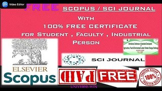 FREE SCOPUS SCI JOURNALS FOR PUBLICATION