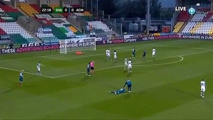 Zlatan Ibrahimovic Goal 0-1 - Shamrock Rovers vs Milan
