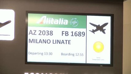 Dos vuelos libres de COVID al día entre Roma y Milán