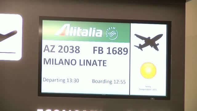 Dos vuelos libres de COVID al día entre Roma y Milán