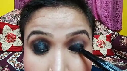 BLACK SMOKEY EYE MAKEUP TUTORIAL
