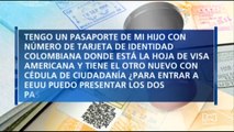 ¿Puede un mayor de edad entrar a EE.UU. con un pasaporte en el que figura su tarjeta de identidad?