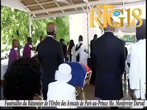 Funérailles du Bâtonnier de l'Ordre des Avocats de Port-au-Prince Me. Monferrier Dorval