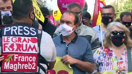 Rentrée syndicale en France, manifestations à Paris, Rennes et Marseille