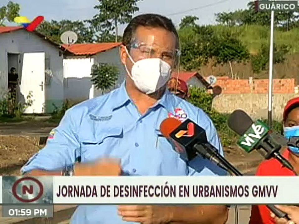 Guárico | GMVV realiza jornada de desinfección y limpieza en urbanismo Paula María Nieves