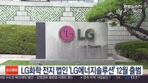 LG화학 전지 법인 'LG에너지솔루션' 12월 출범