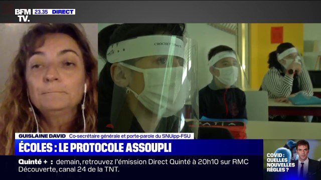 Guislaine David (SNUipp-FSU): On demande au ministre de renforcer le protocole sanitaire dans les écoles