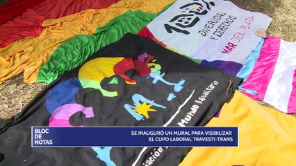 Mural para visibilizar el cupo laboral trans