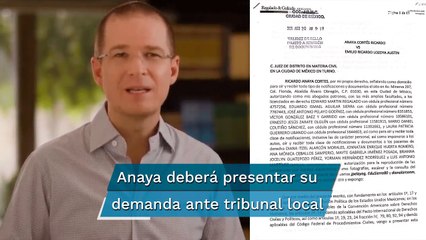 Dan revés a Ricardo Anaya; juez desecha su demanda contra Emilio Lozoya