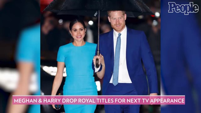 Meghan Markle and Prince Harry Dropped Their Royal Titles for Their Next TV Appearance
