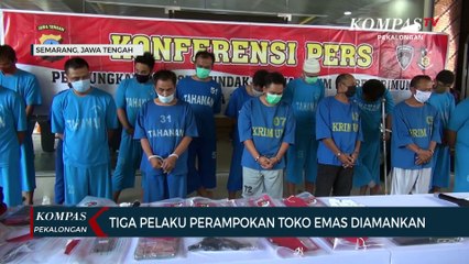Tiga Pelaku Perampokan Emas Diamankan