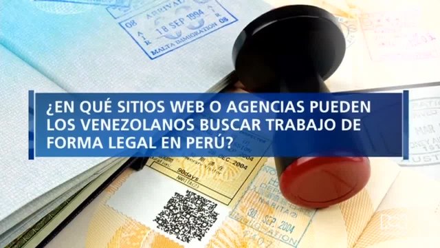¿En qué sitios web o agencias de trabajo pueden los venezolanos buscar empleo en Perú?